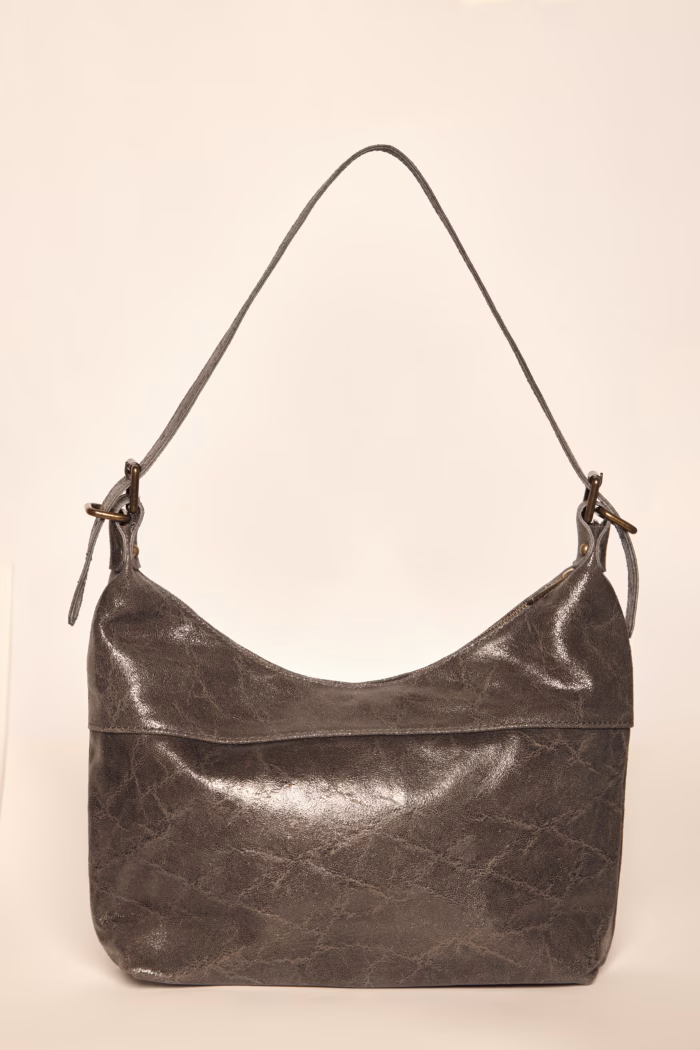 Bolso Monroe Piel · GRIS - Imagen 4