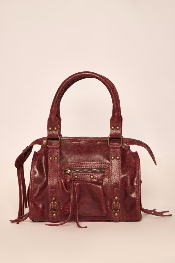 Bolso Madison mini Piel · Burdeos